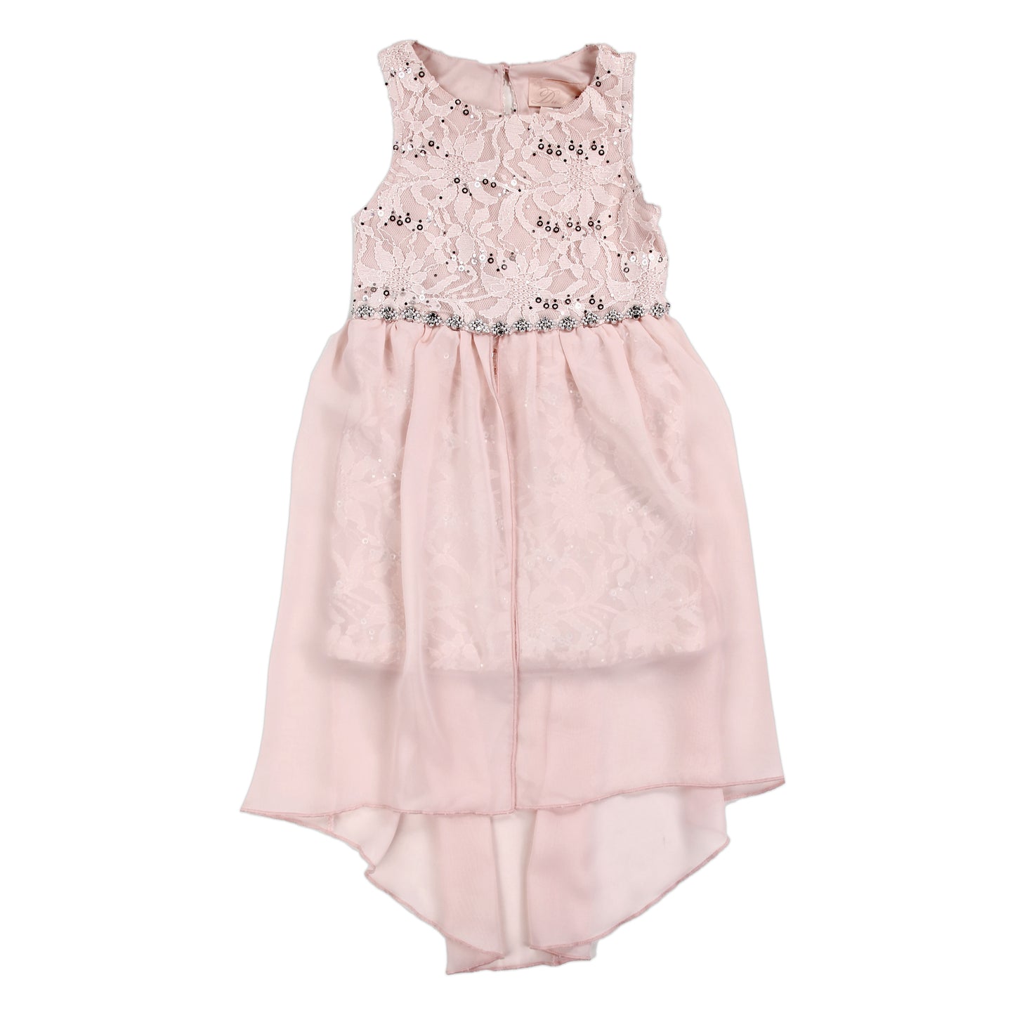 DUCHESS Girls 4-6X Chiffon Lace Sequin Fly Away Dress (Pack of 6)