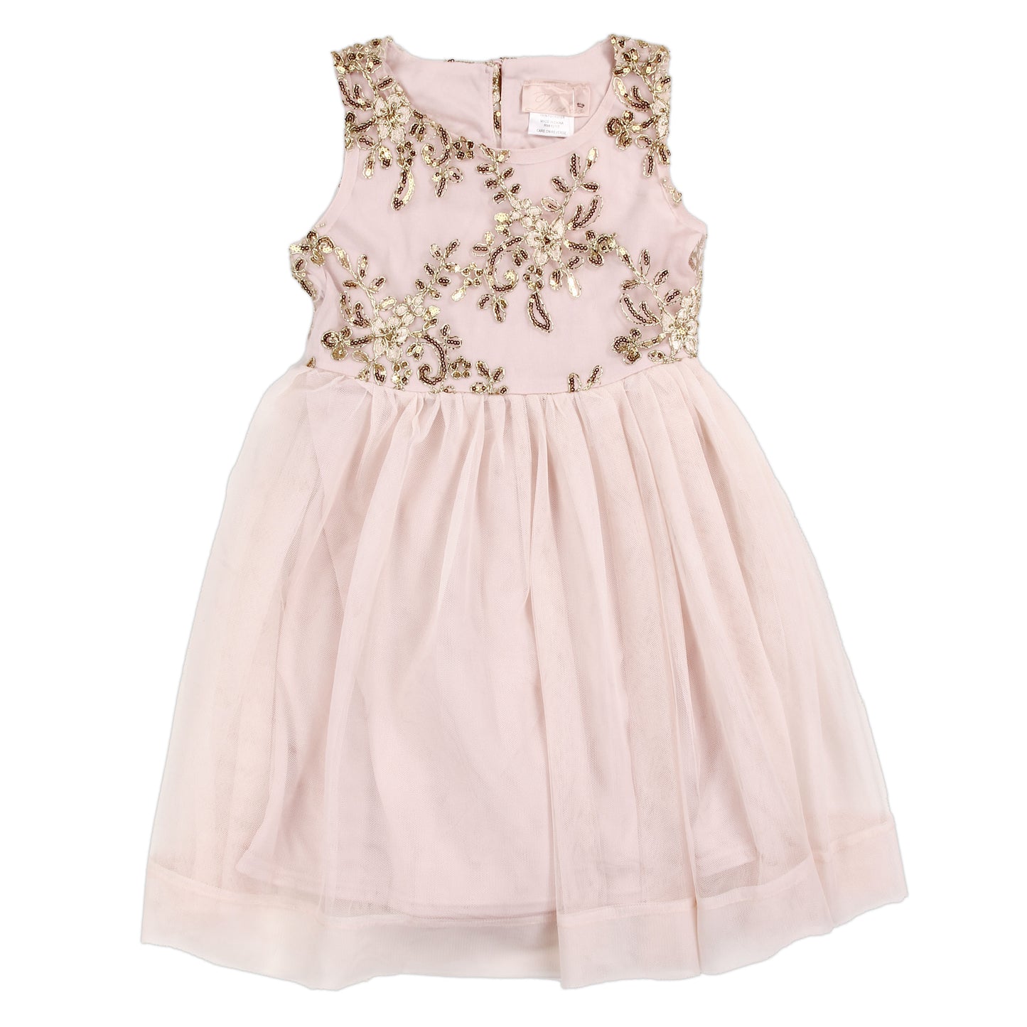 DUCHESS Girls 7-14 Gold Emb. Sequin Dress (Pack of 6)