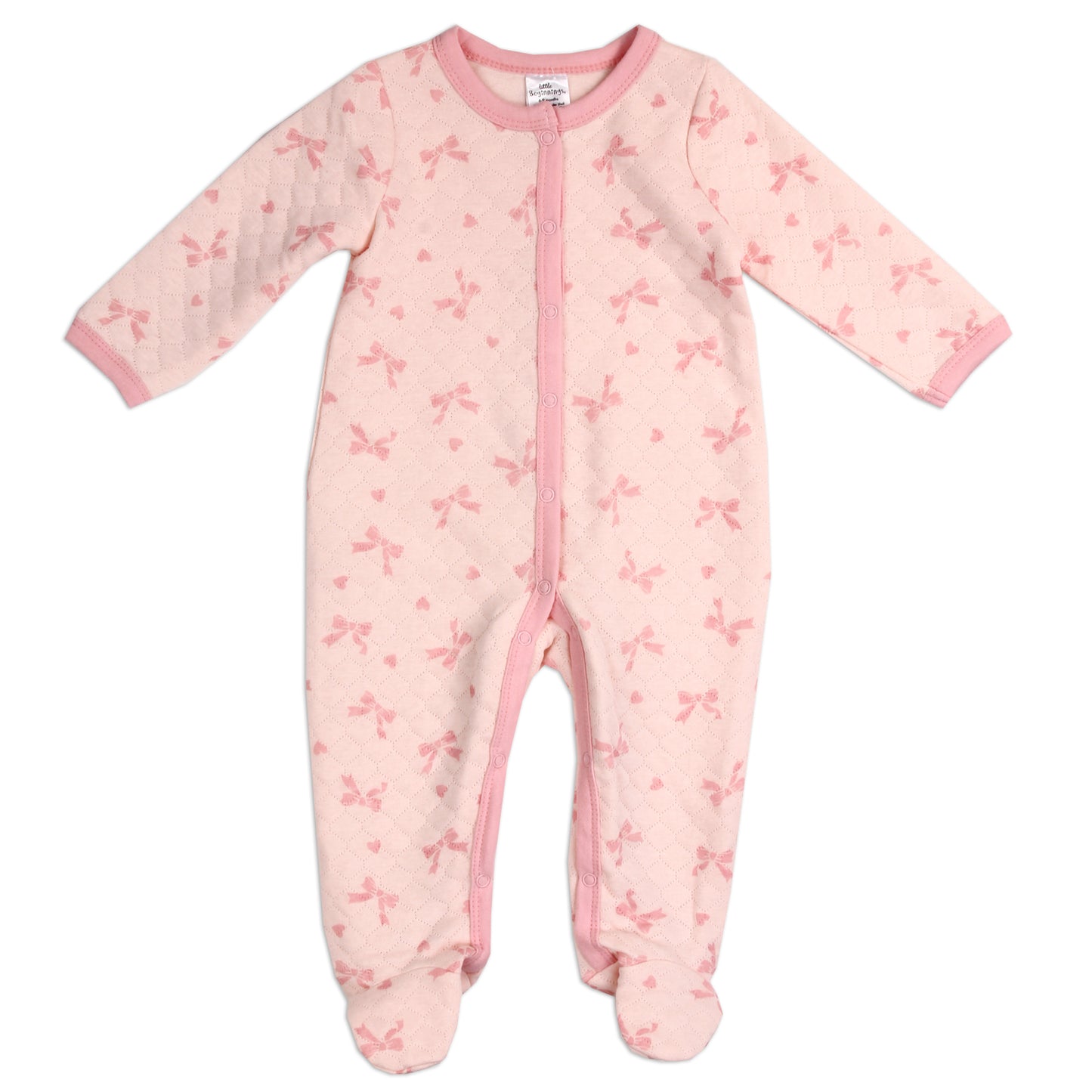 Girls Newborn Quilted Sleeper (Pack of 6)
