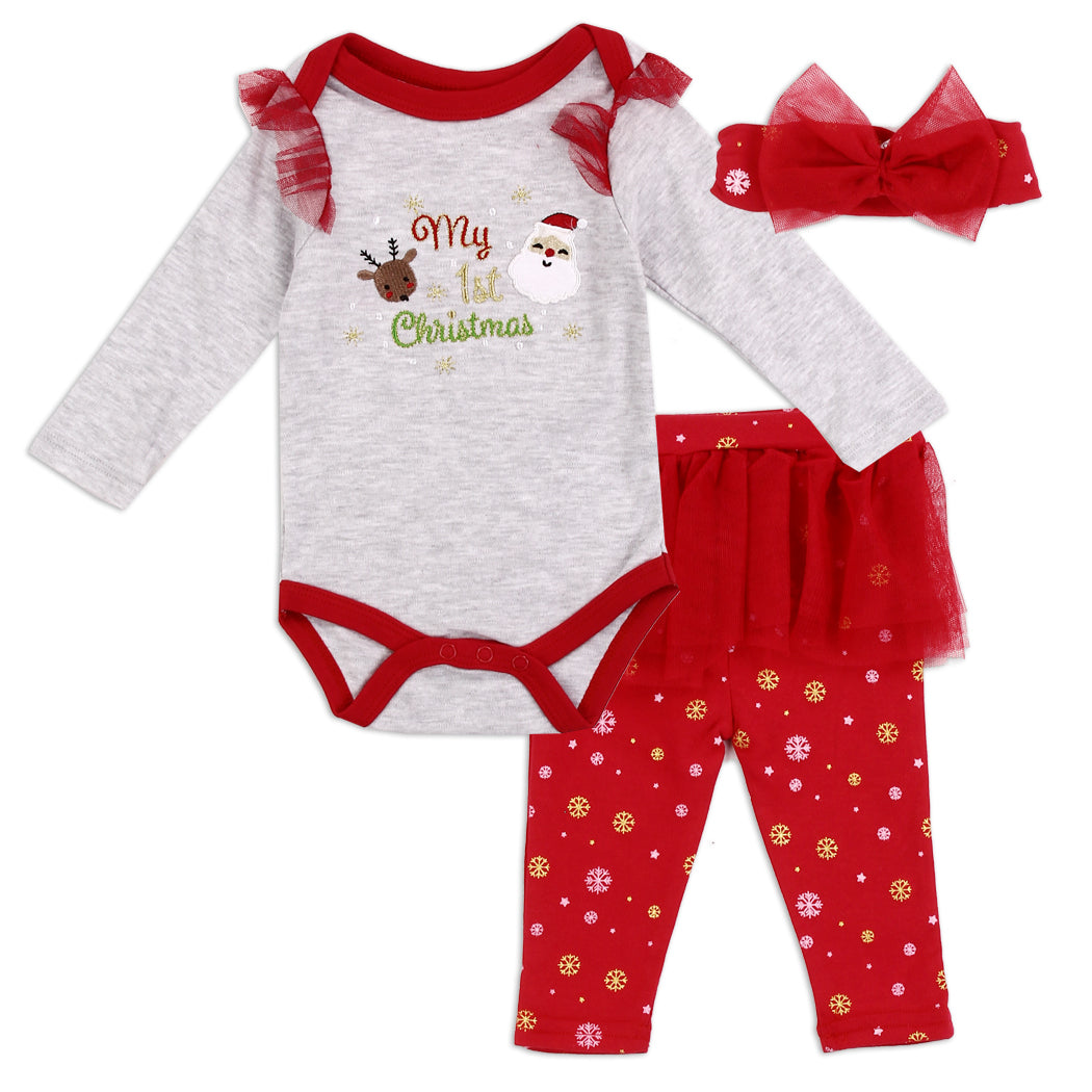 EMPORIO BABY Girls Newborn 2-Piece Holiday Set (Pack of 6)