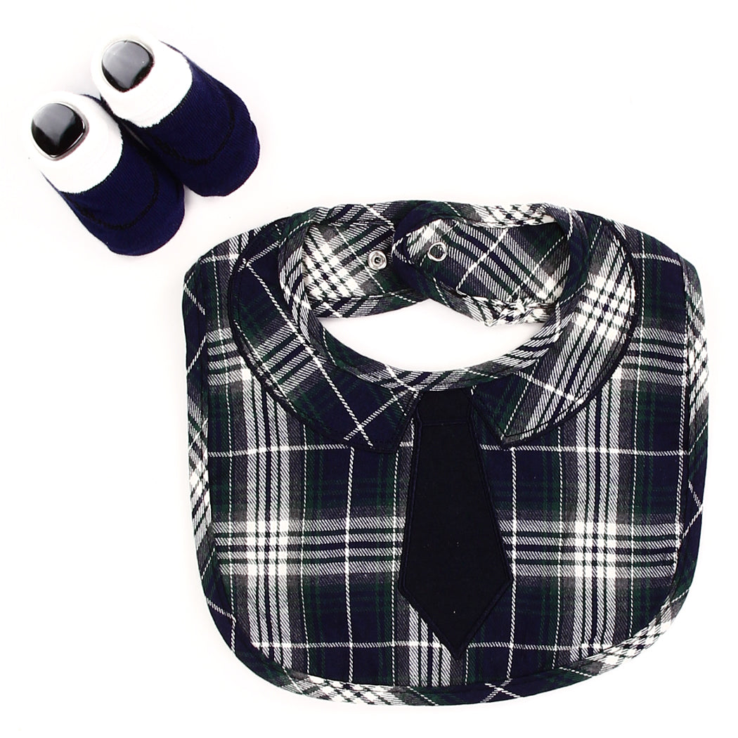 TAHARI Baby Boys Bib & Booties Set (Pack of 6)