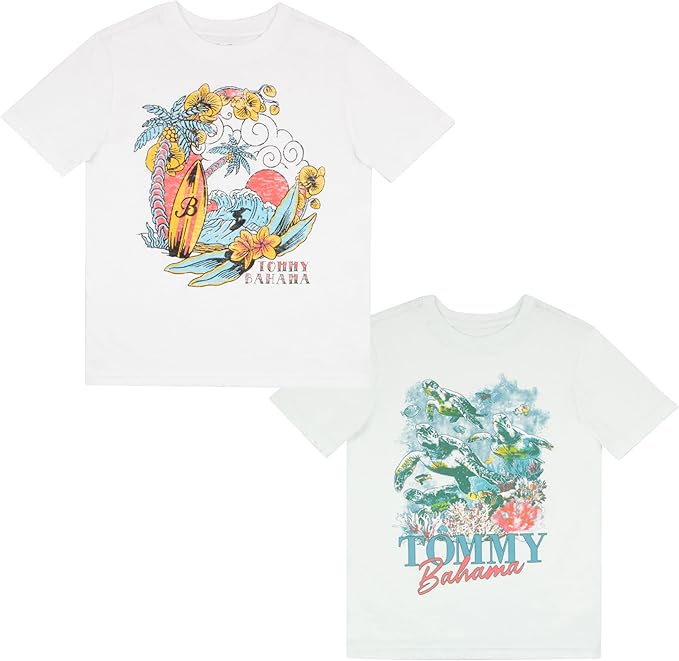 TOMMY BAHAMA 4-7 Boys 2-Pack Graphic Tees (Pack of 6)