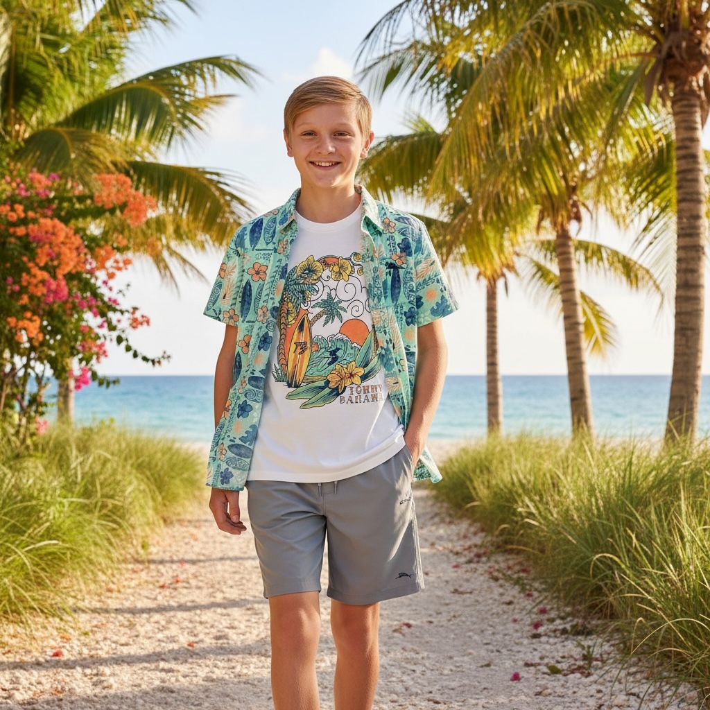 TOMMY BAHAMA 4-7 Boys 3-Piece Short Set (Pack of 6)