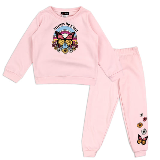 RMLA Girls Toddler 2-Piece Crewneck Fleece Set (Pack of 6)