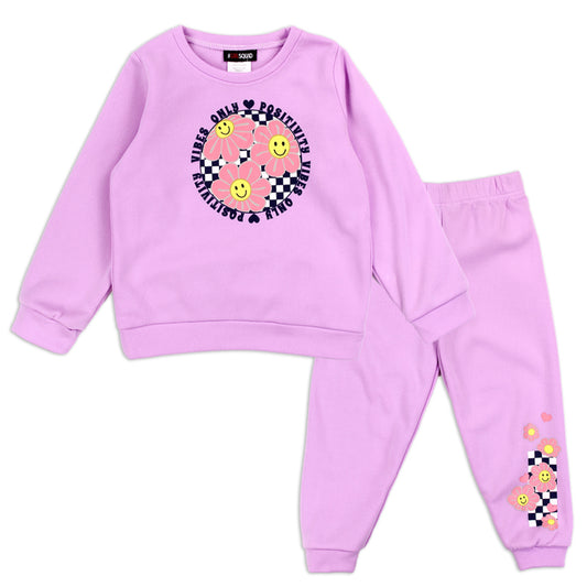 RMLA Girls Toddler 2-Piece Crewneck Fleece Set (Pack of 6)