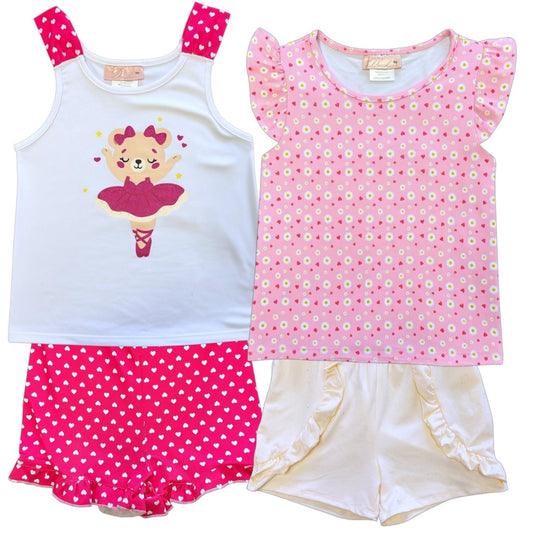 DUCHESS 2-4T Girls 4-Piece Short Set (Pack of 6)