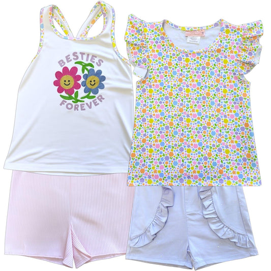 DUCHESS 4-6X Girls 4-Piece Short Set (Pack of 4)