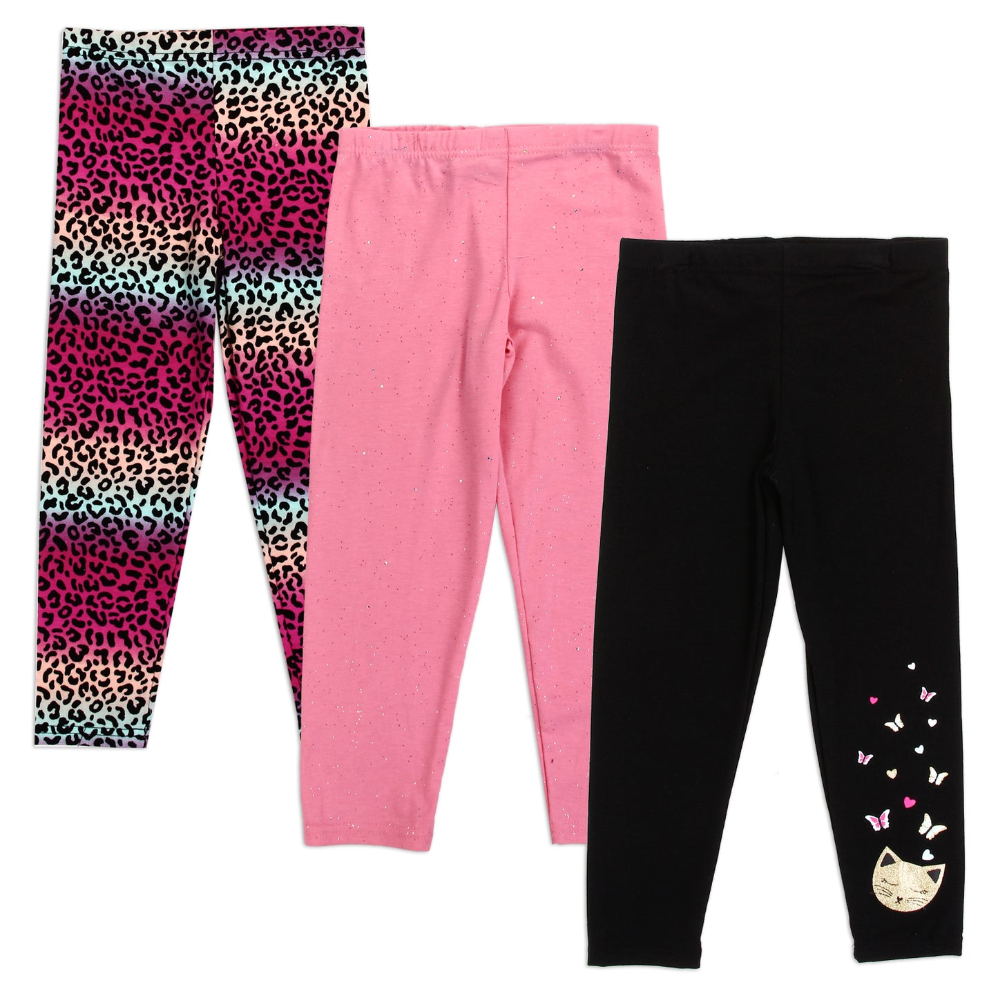 DUCHESS 4-6X Girls 3-Pack Leggings (Pack of 6)