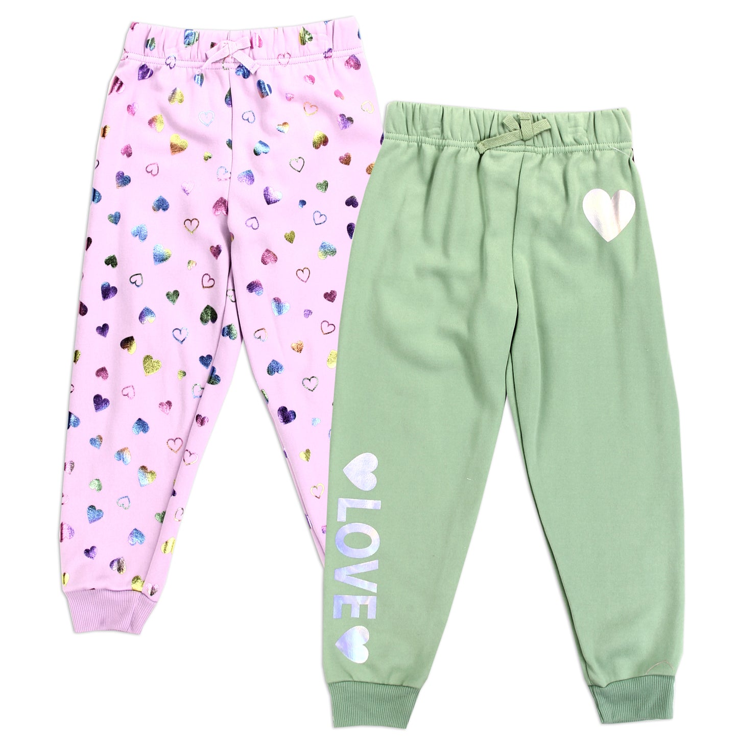 #GIRLSQUAD 4-6X Girls 2-Pack Fleece Joggers (Pack of 6)