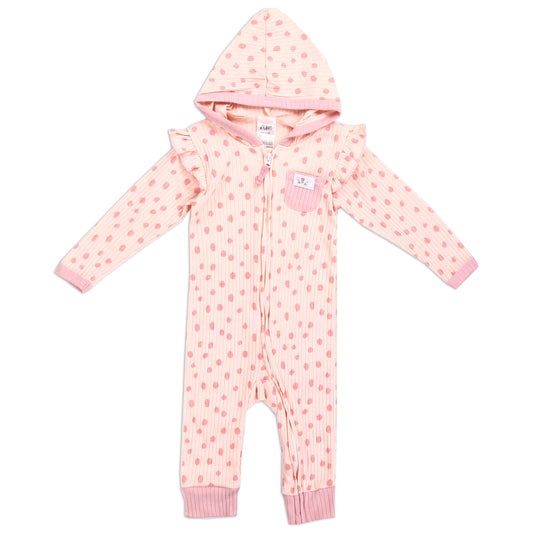 ATTITUDE BABY Girls Newborn Hooded Coverall (Pack of 6)