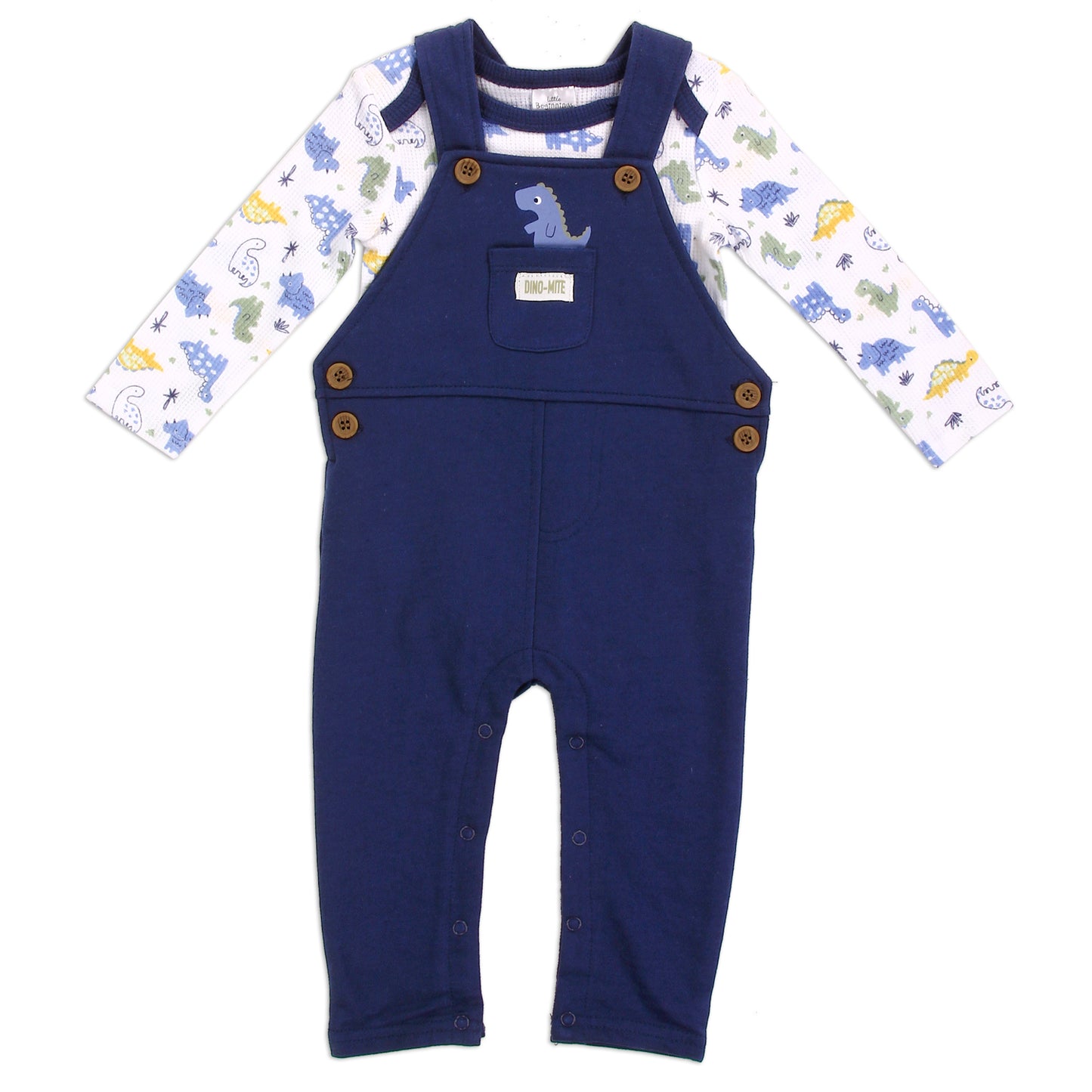 LITTLE BEGINNINGS Boys Newborn 2-Piece Overall Set (Pack of 6)