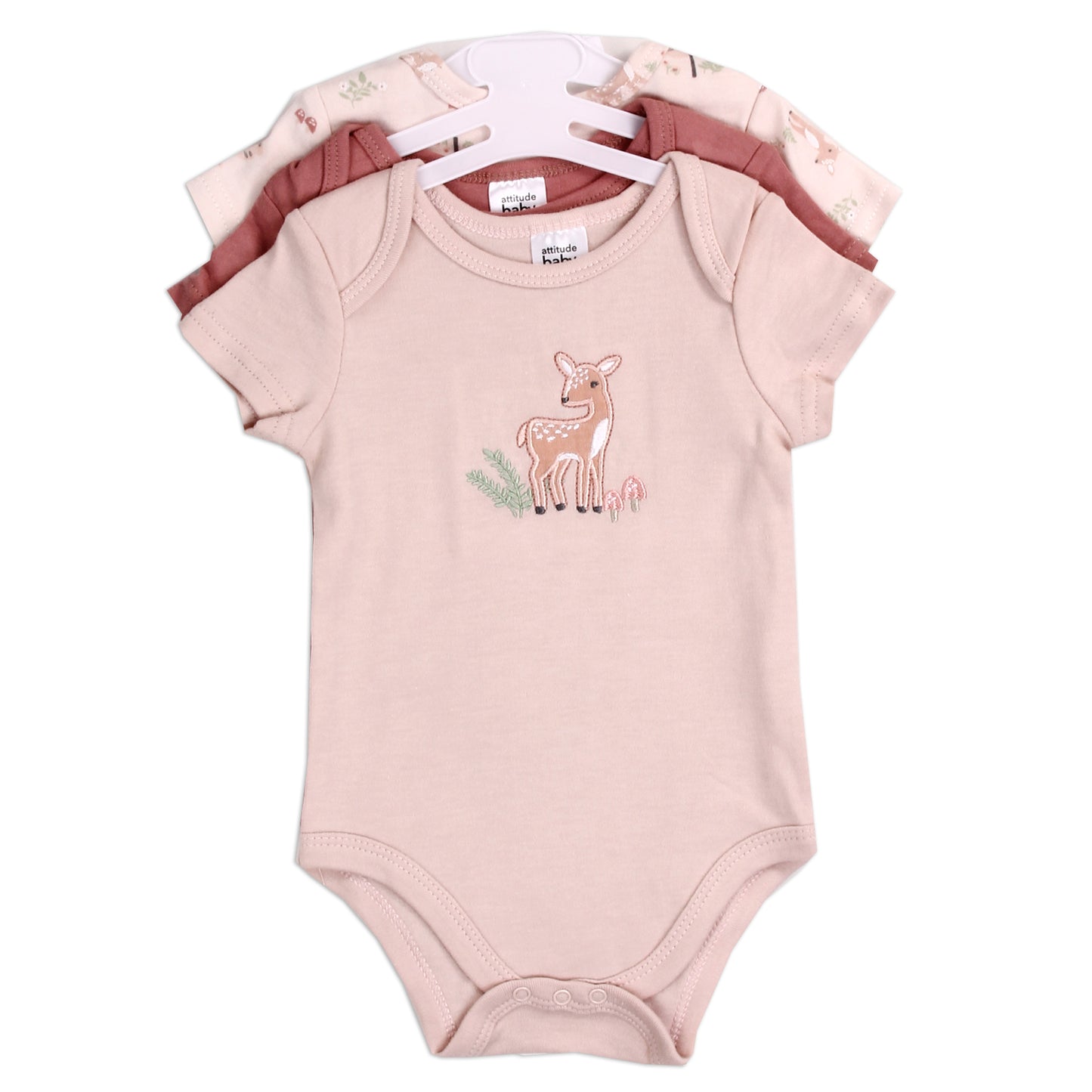 Girls Newborn 3-Pack Creeper Set (Pack of 6)