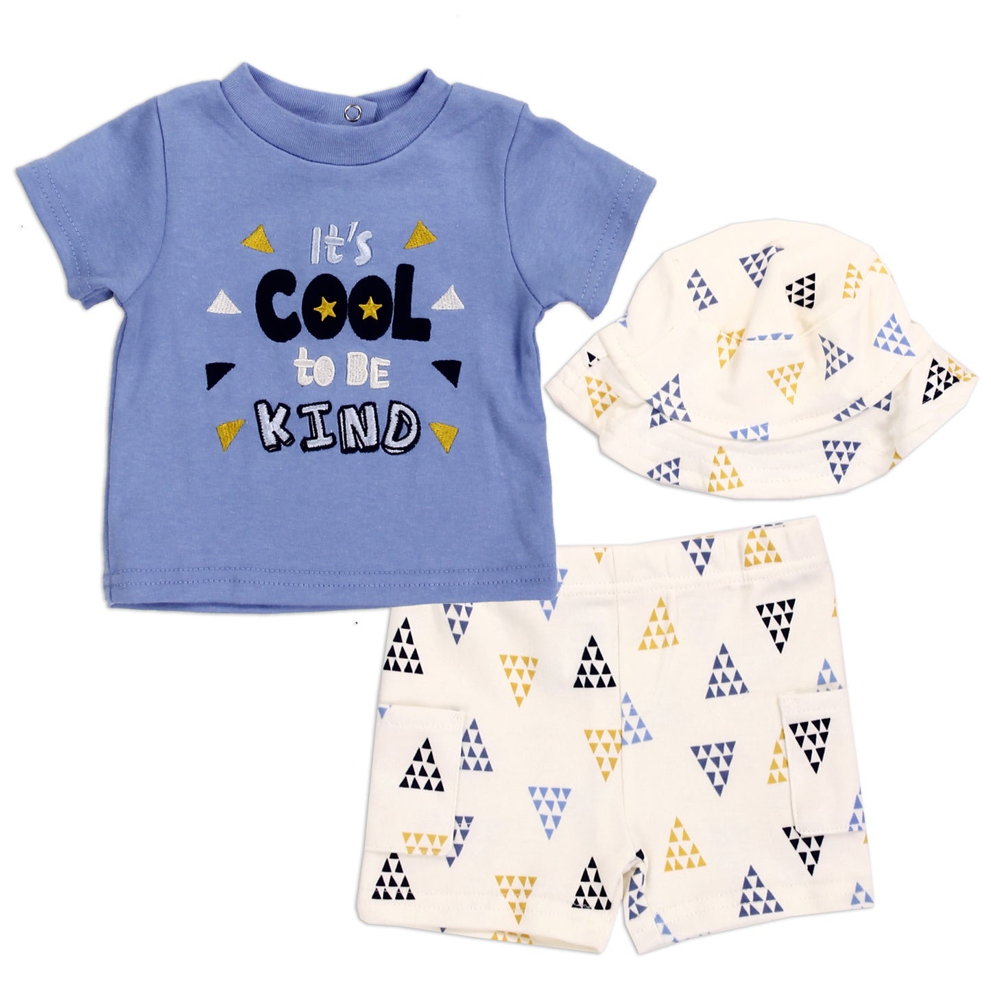 LITTLE BEGINNINGS Boys Newborn 3-Piece Set (Pack of 6)