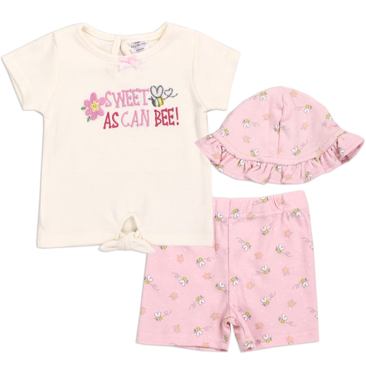 LITTLE BEGINNINGS Girls Newborn 3-Piece Set (Pack of 6)