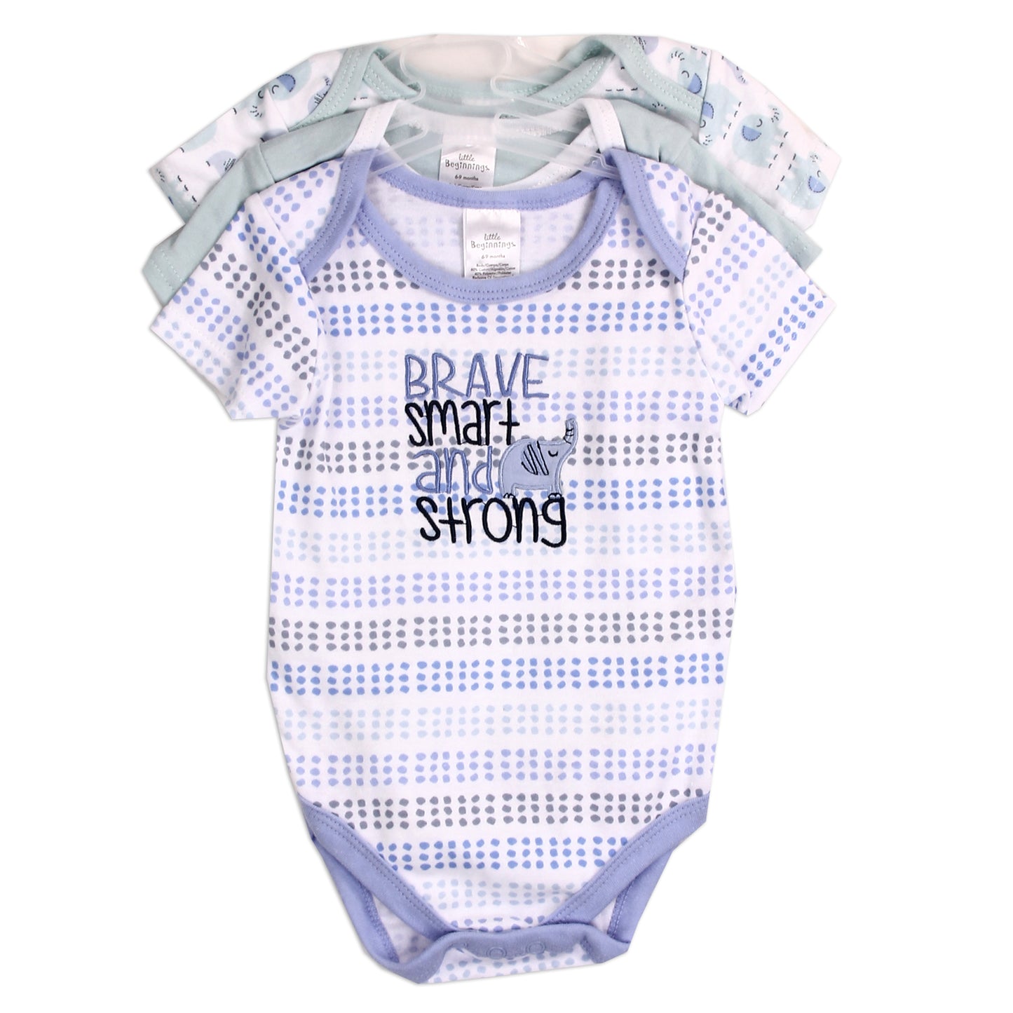 Boys Newborn 3-Pack Creeper Set (Pack of 6)