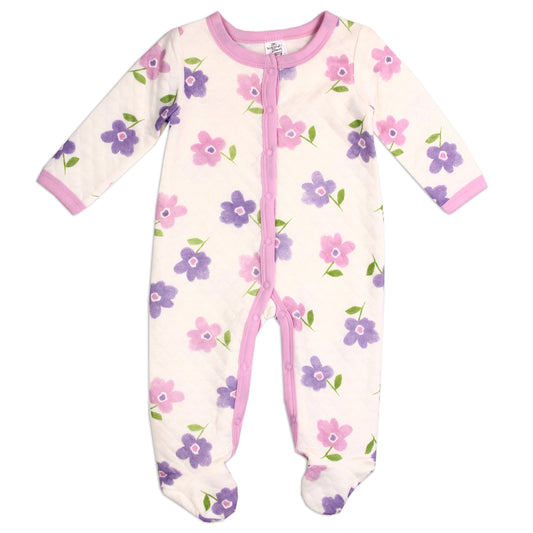 Girls Newborn Quilted Sleeper (Pack of 6)