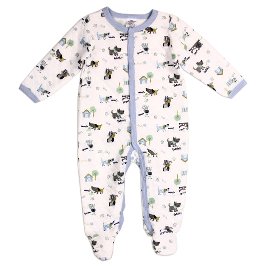 Boys Newborn Quilted Sleeper (Pack of 6)
