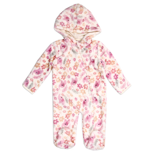 Girls Newborn Plush Fleece Pram (Pack of 6)