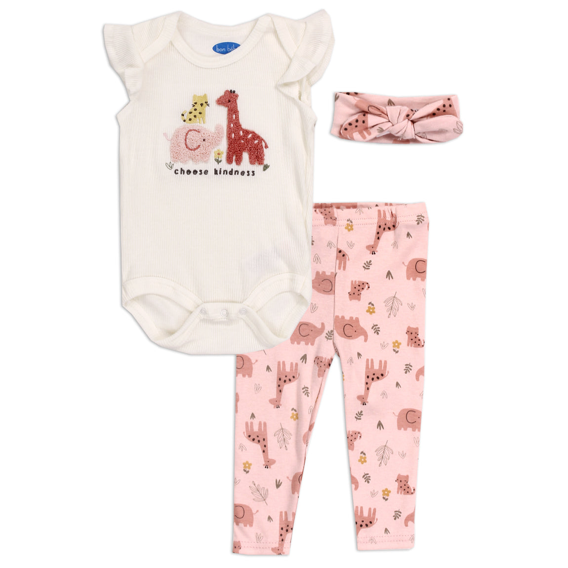 BON BEBE Girls Newborn 3-Piece Pant Set (Pack of 6)