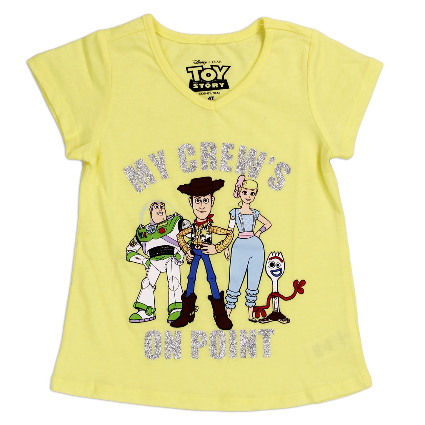 TOY STORY Girls Toddler 3-PACK T-Shirts (Pack of 6)