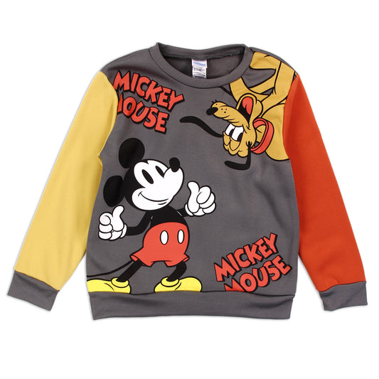 MICKEY MOUSE Boys Toddler Crewneck Fleece Sweatshirt (Pack of 6)