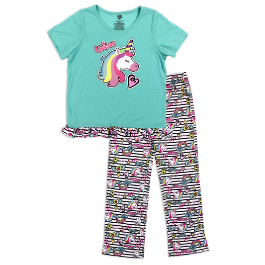 Girls 4-14 2-Piece Sleepwear Set - Unicorn (Pack of 6)