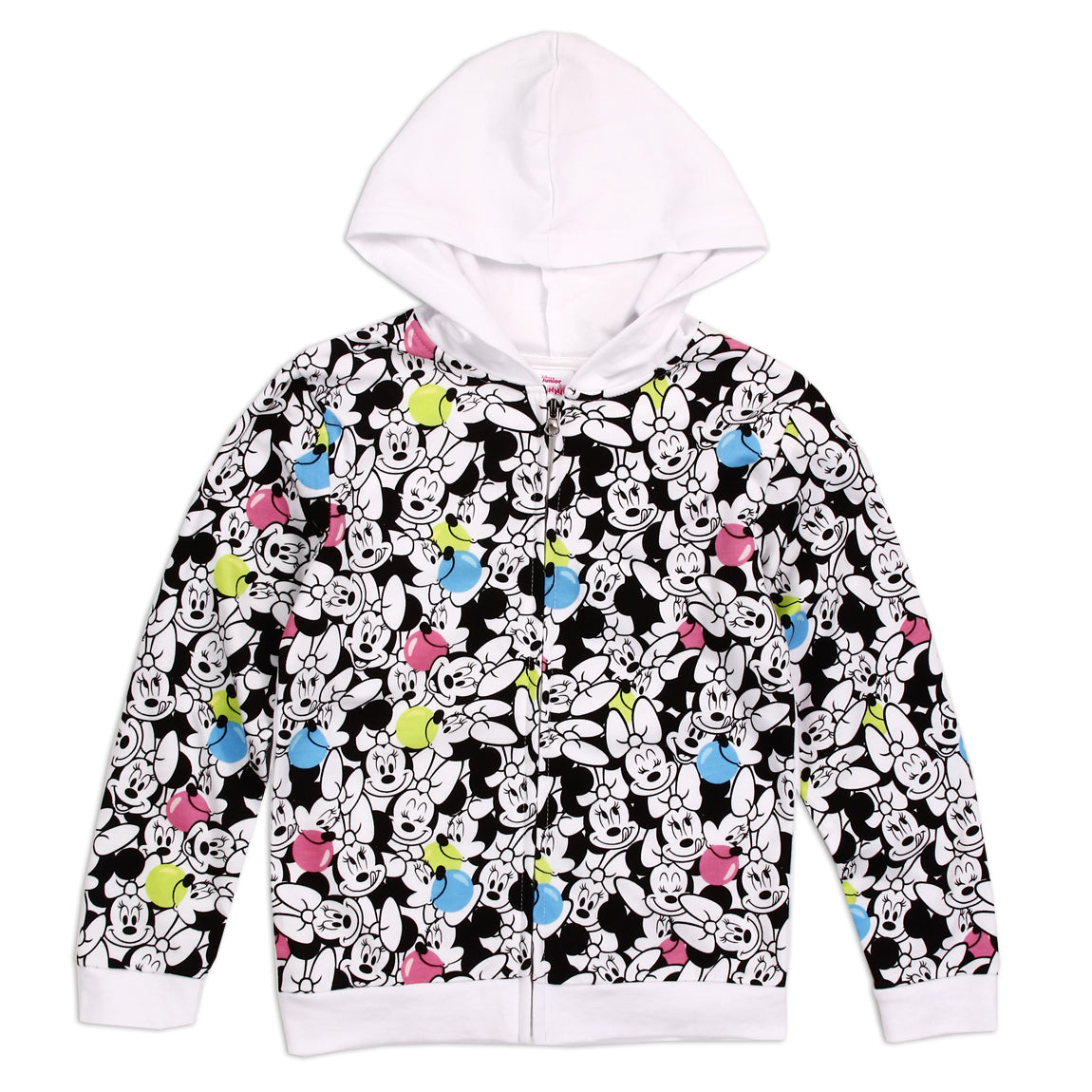MINNIE MOUSE Girls Toddler Lightweight Zip Up Hoodie (Pack of 6)