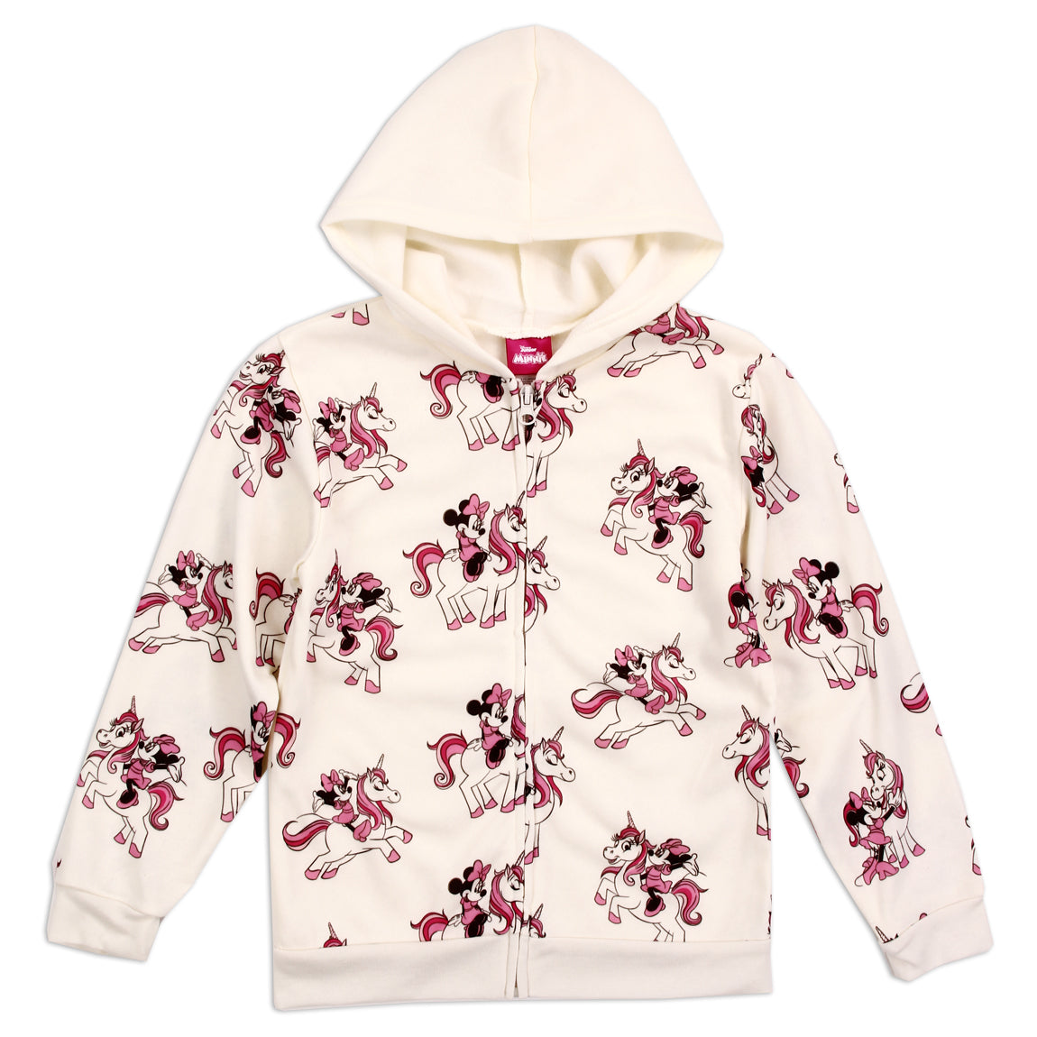 MINNIE MOUSE Girls 4-6X Lightweight Zip Up Hoodie (Pack of 6)