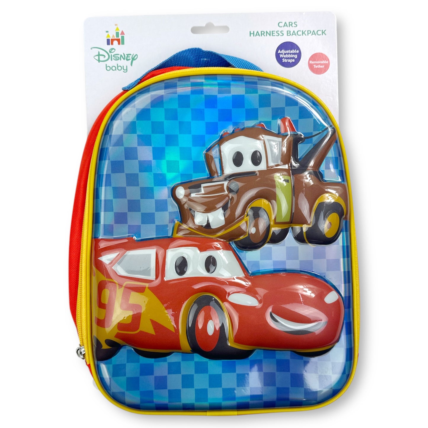 CARS 3D Mold Mini Harness Backpack for Toddlers (Pack of 3)
