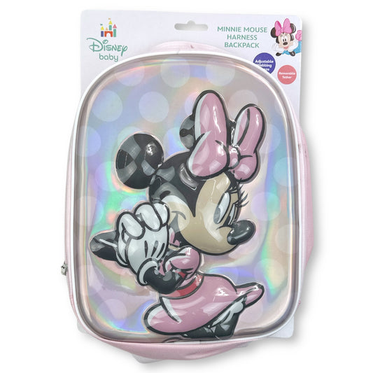 MINNIE MOUSE 3D Mold Mini Harness Backpack for Toddlers (Pack of 3)