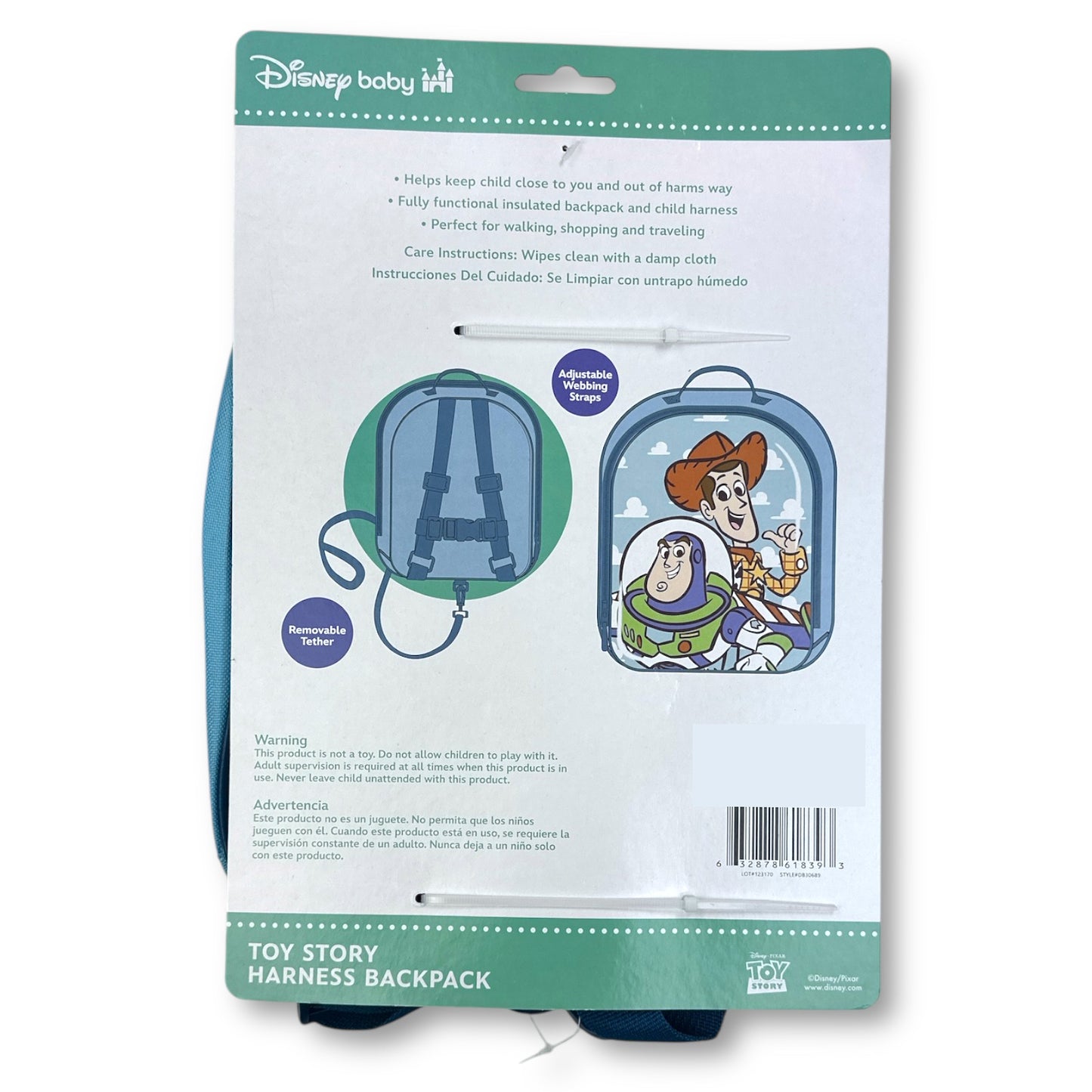 TOY STORY 3D Mold Mini Harness Backpack for Toddlers (Pack of 3)