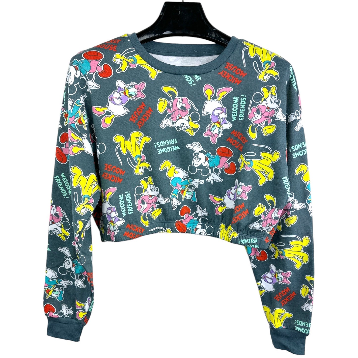 DISNEY MICKEY & FREINDS Junior Fleece Crop Sweatshirt (Pack of 6)