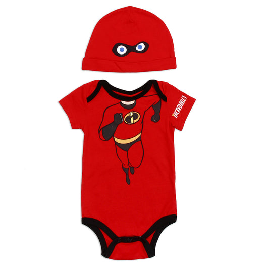 THE INCREDIBLES Boys Creeper & Hat Set (Pack of 4)