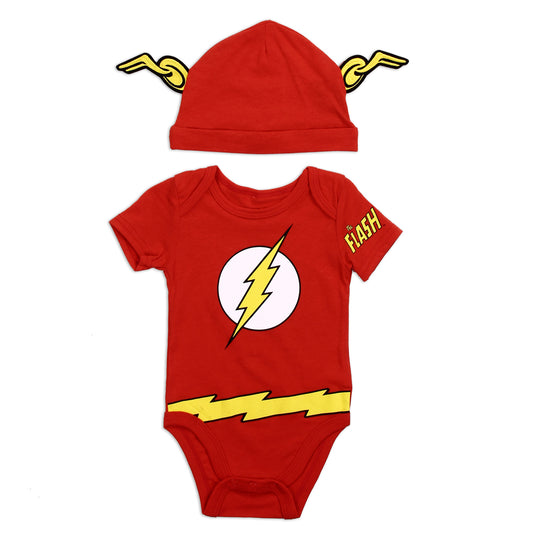 THE FLASH Boys Creeper & Hat Set (Pack of 6)