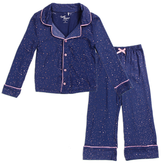 Girls 4-6X Button Down 2-Piece Pajama Set (Pack of 6)