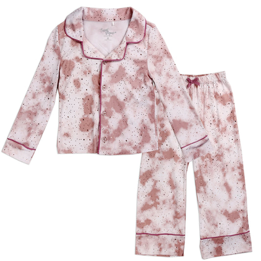 Girls 4-6X Button Down 2-Piece Pajama Set (Pack of 6)