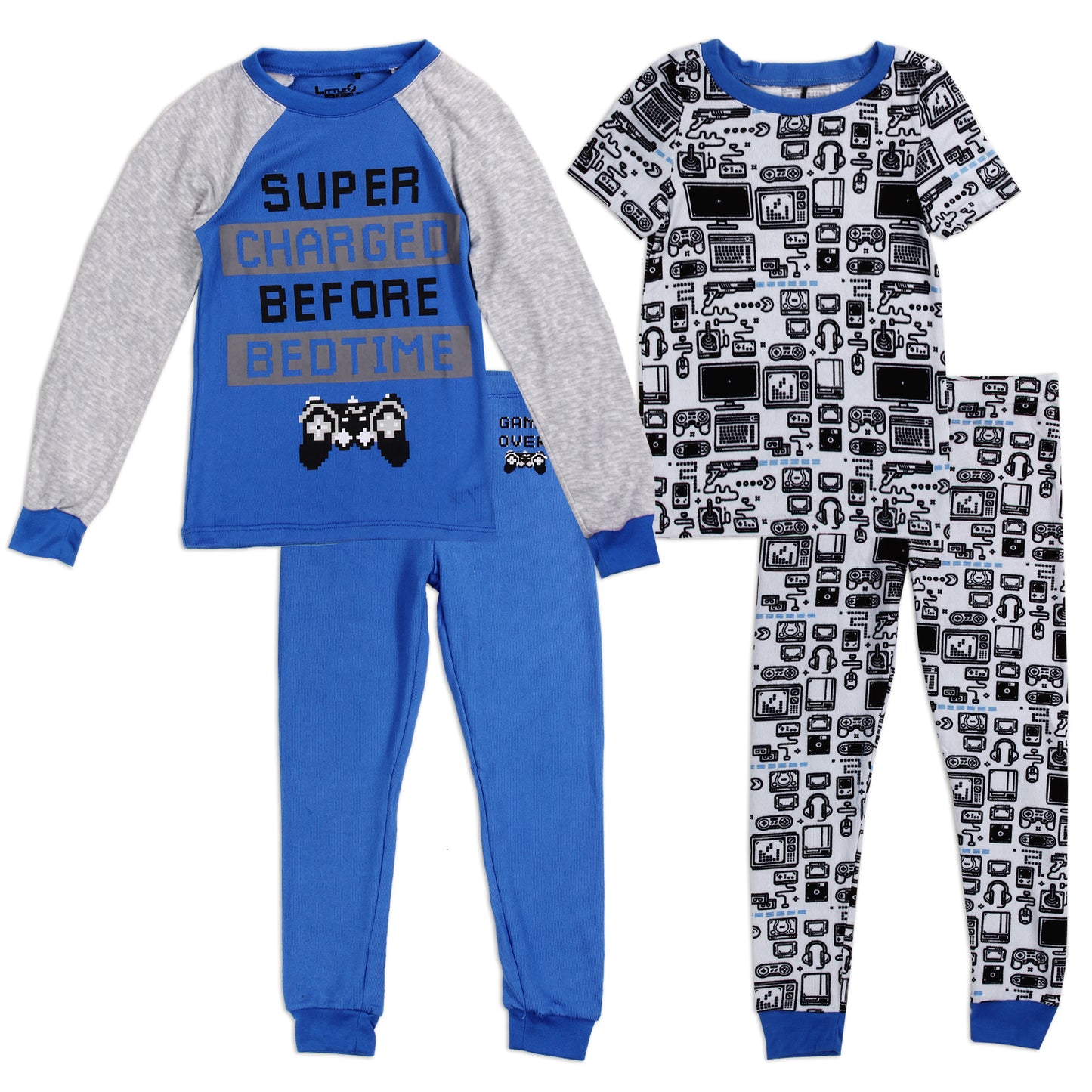 Boys 4-7 Poly/Spandex 4-Piece Pajama Set (Pack of 6)