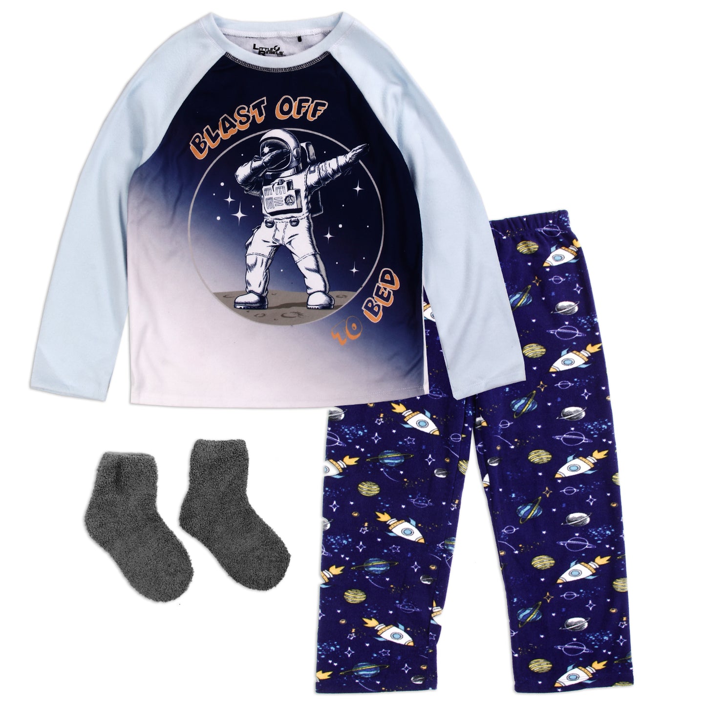 Boys 8-14 Polar Fleece 3-Piece Pajama Set (Pack of 6)