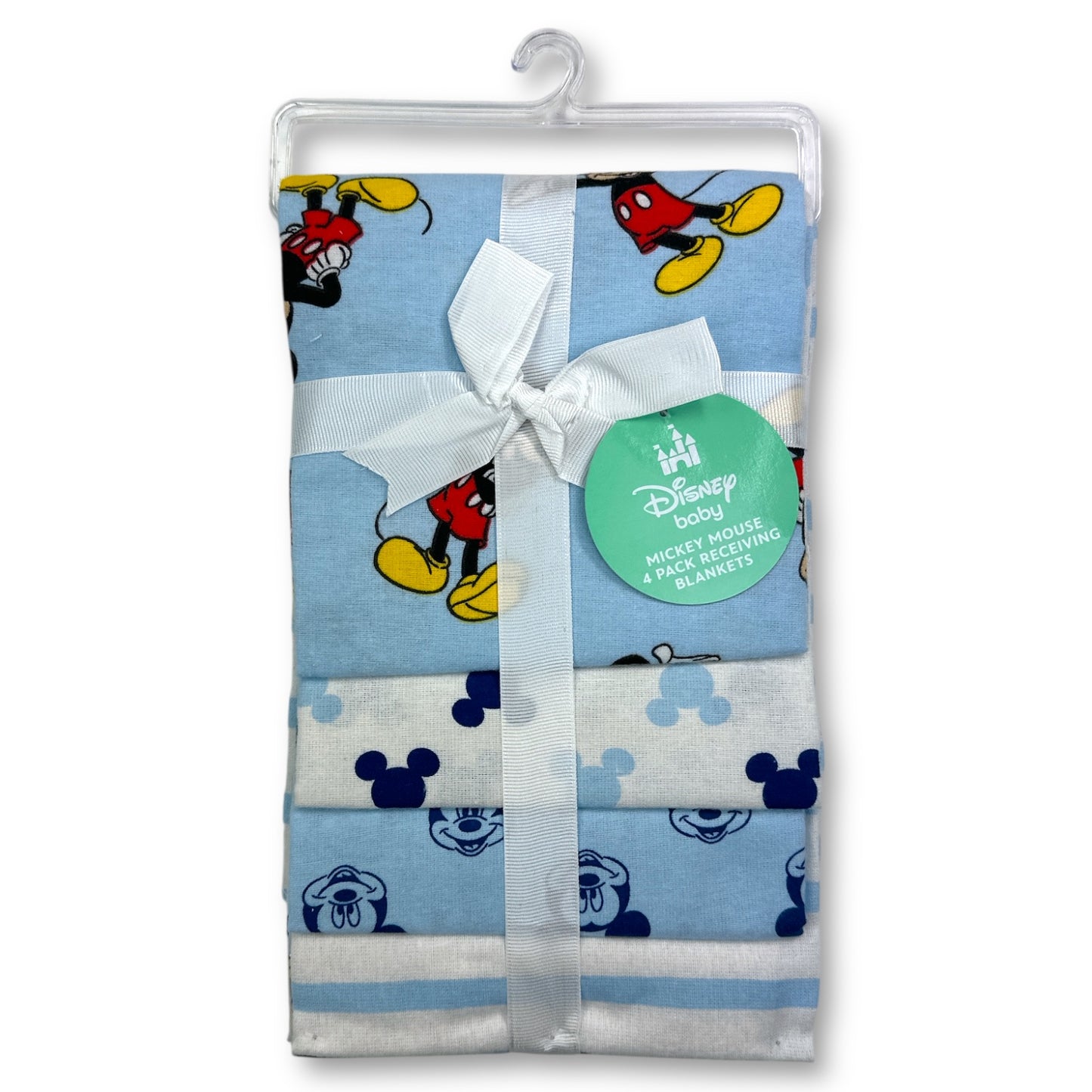 MICKEY MOUSE 4-Pack Receiving Baby Blankets (Pack of 6)