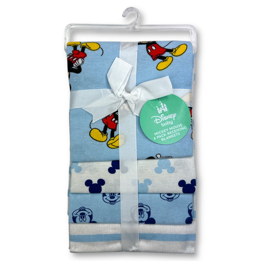 MICKEY MOUSE 4-Pack Receiving Baby Blankets (Pack of 6)