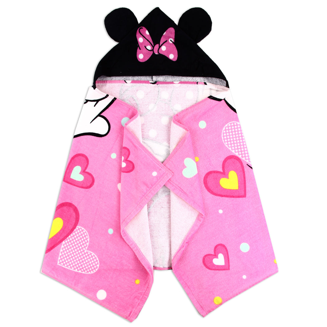 MINNIE MOUSE Kid's Hooded Towel (Pack of 3)