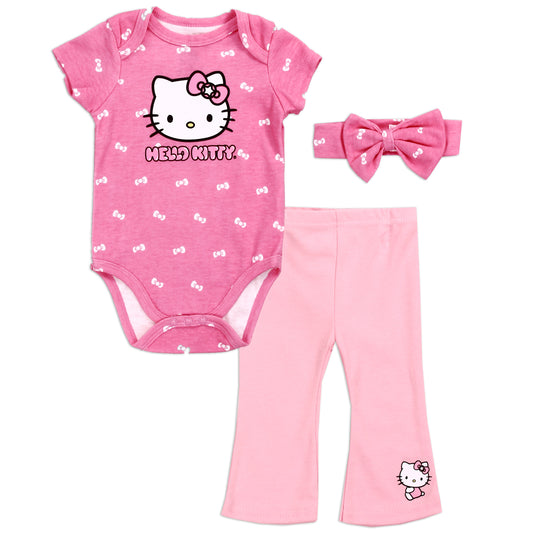 HELLO KITTY Newborn Girls 3-Piece Layette Set (Pack of 6)