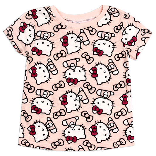 HELLO KITTY Girls Toddler T-Shirt (Pack of 6)