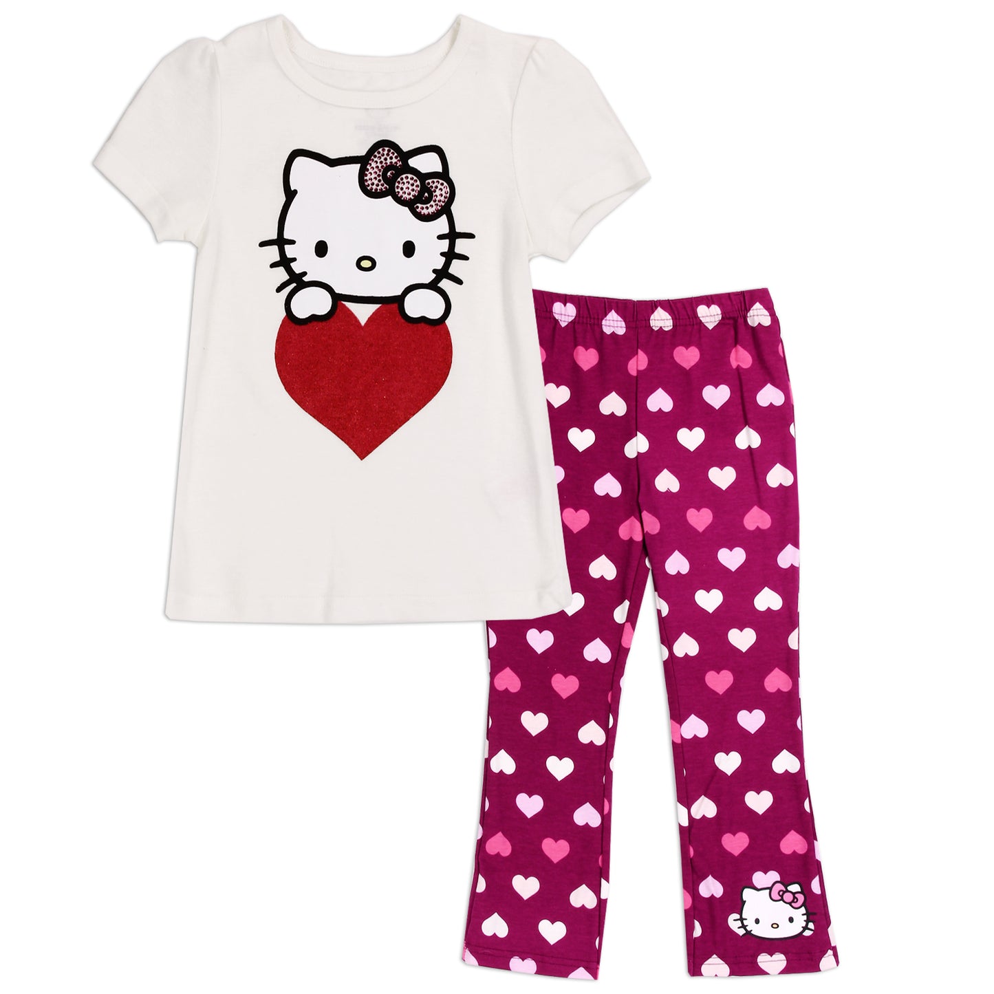 HELLO KITTY Girls Toddler 2-Piece Legging Set (Pack of 6)