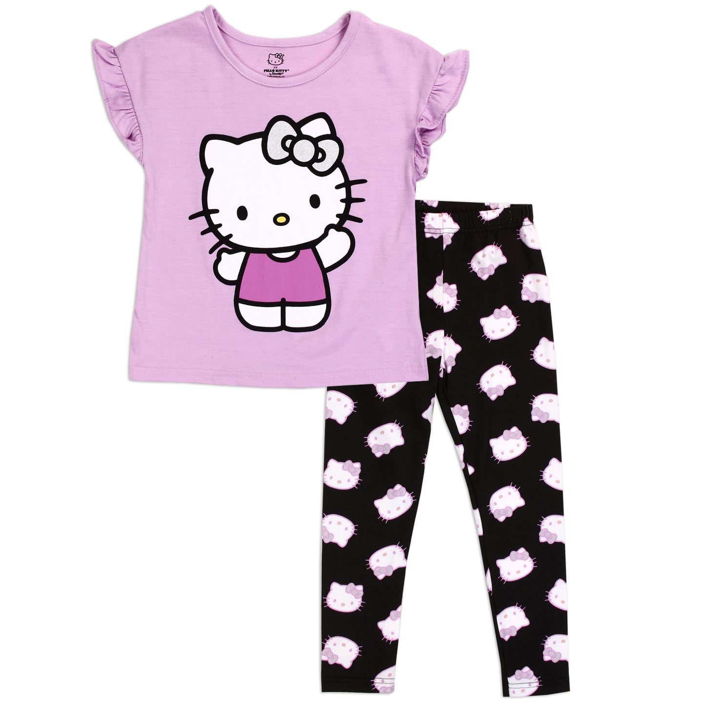 HELLO KITTY Girls Toddler 2-Piece Legging Set (Pack of 6)