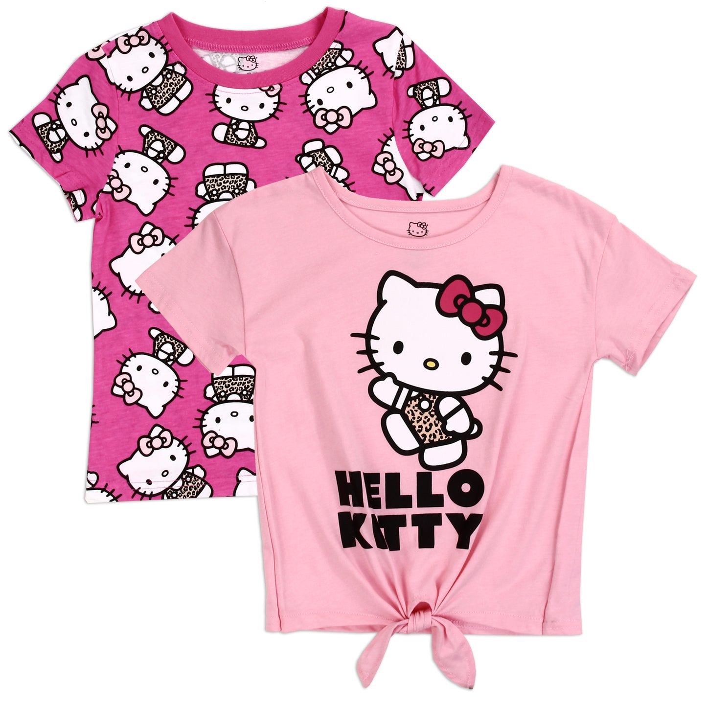 HELLO KITTY Girls Toddler 2-Pack T-Shirts (Pack of 6)