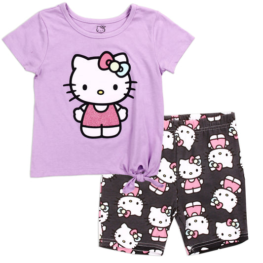 HELLO KITTY 4-6X Girls 2-Piece Bike Short Set (Pack of 6)