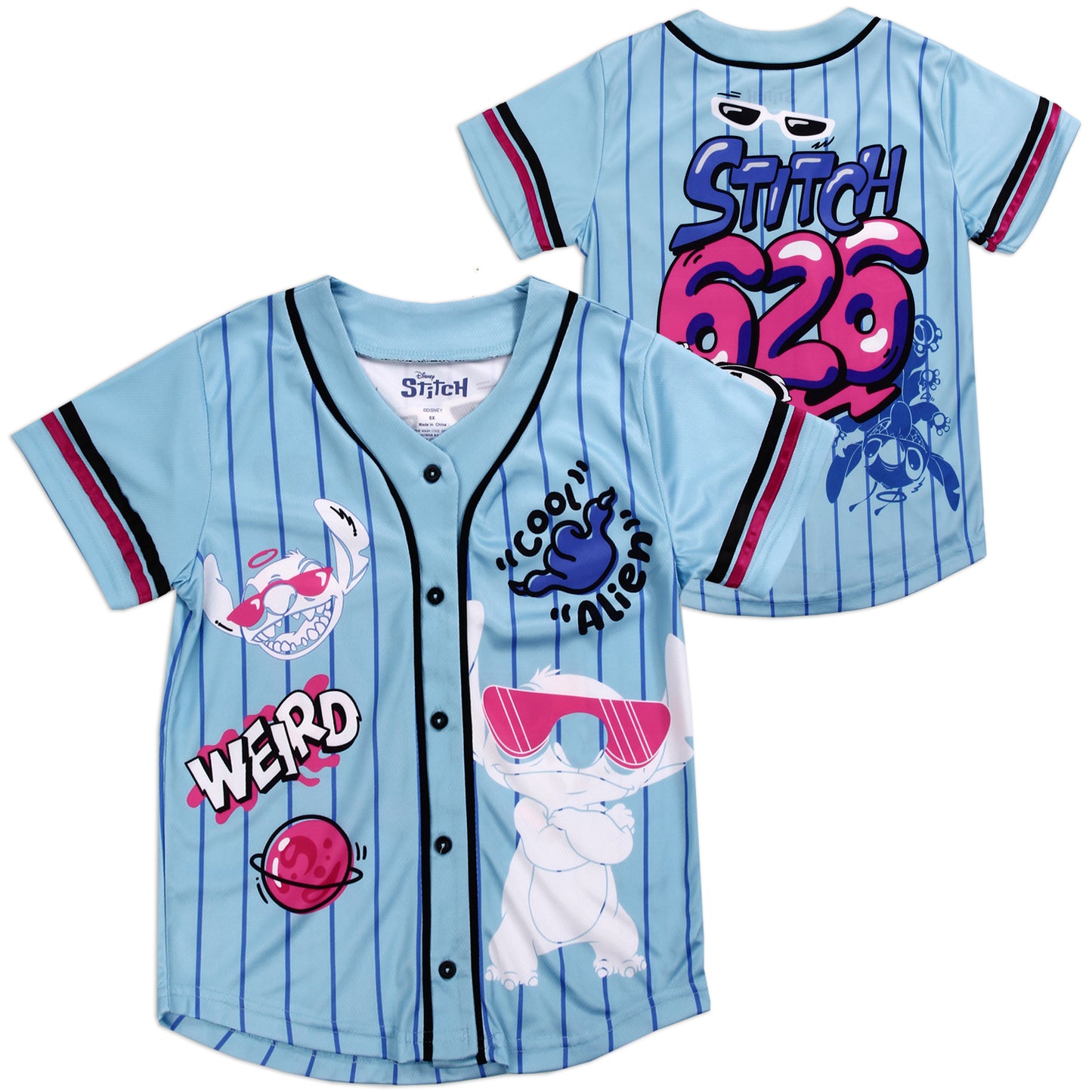 STITCH Girls 4-6X Baseball Jersey (Pack of 6)