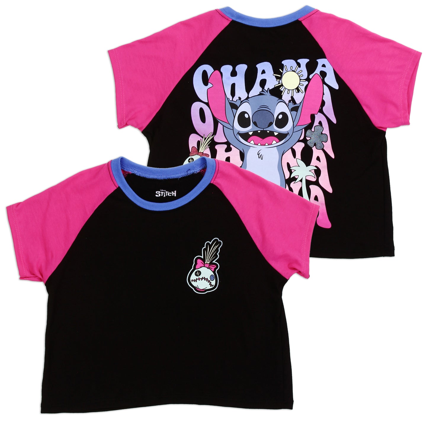 STITCH Girls 4-6X Crop T-Shirt (Pack of 6)