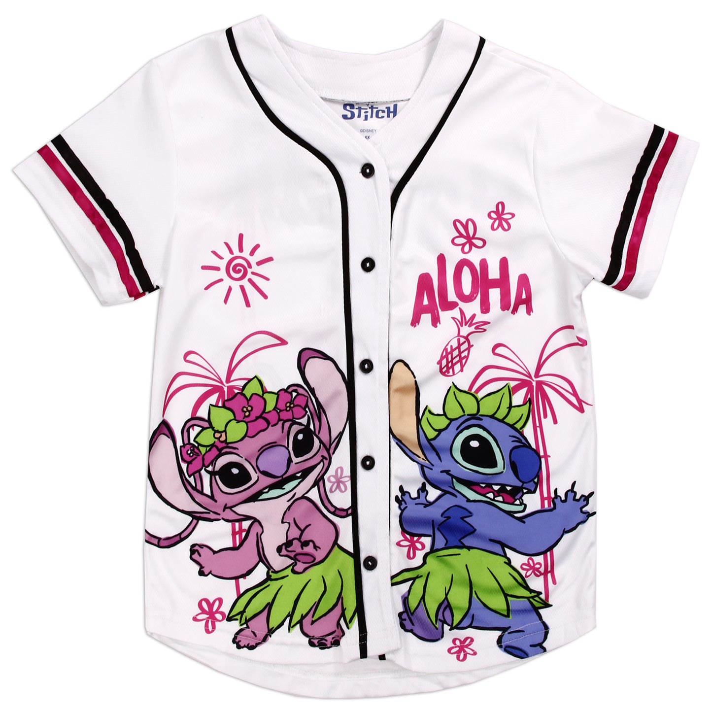 STITCH Girls 7-16 Baseball Jersey (Pack of 6)